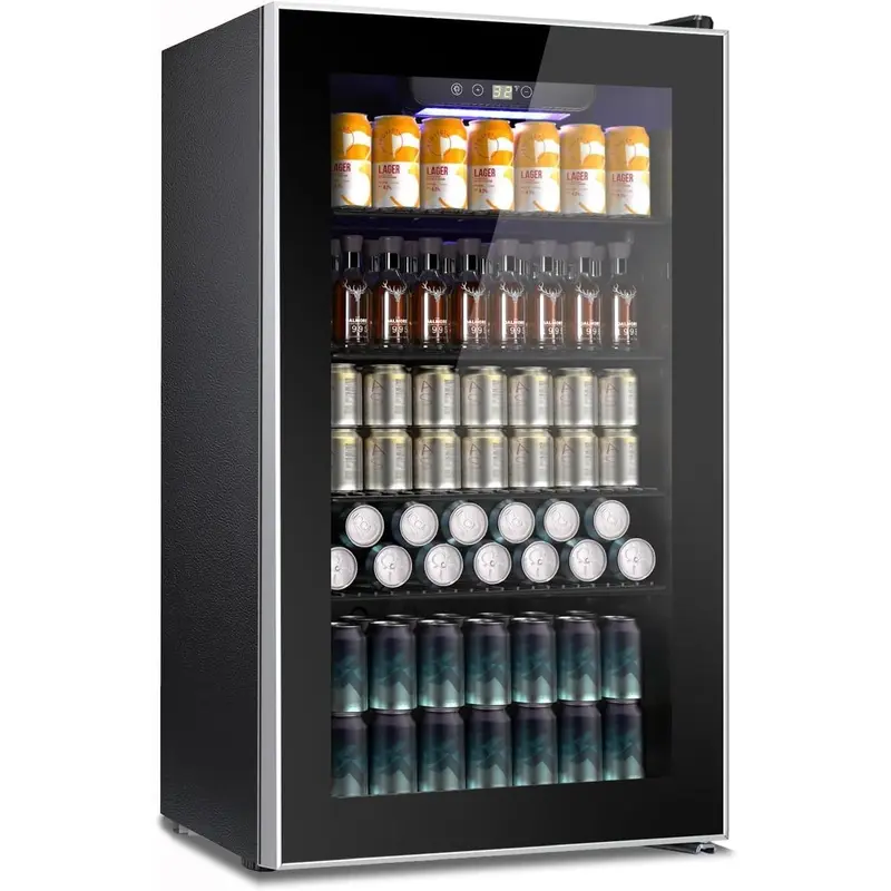 Mini heladera premium 91 L con puerta panorámica de vidrio — imagen 1