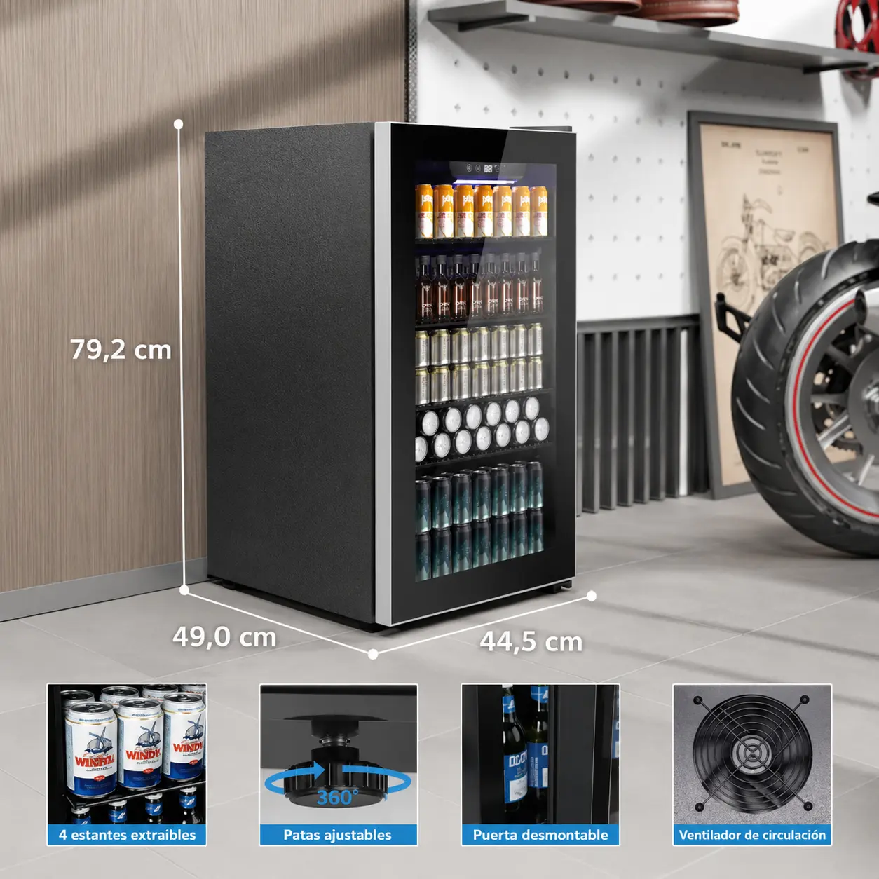 Mini heladera premium 91 L — imagen 5